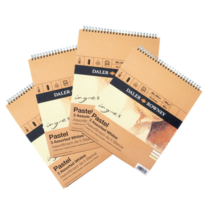 Daler-Rowney Ingres Spiral Pastel Pads - Assorted Whites