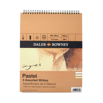Daler-Rowney Ingres Spiral Pastel Pads - Assorted Whites