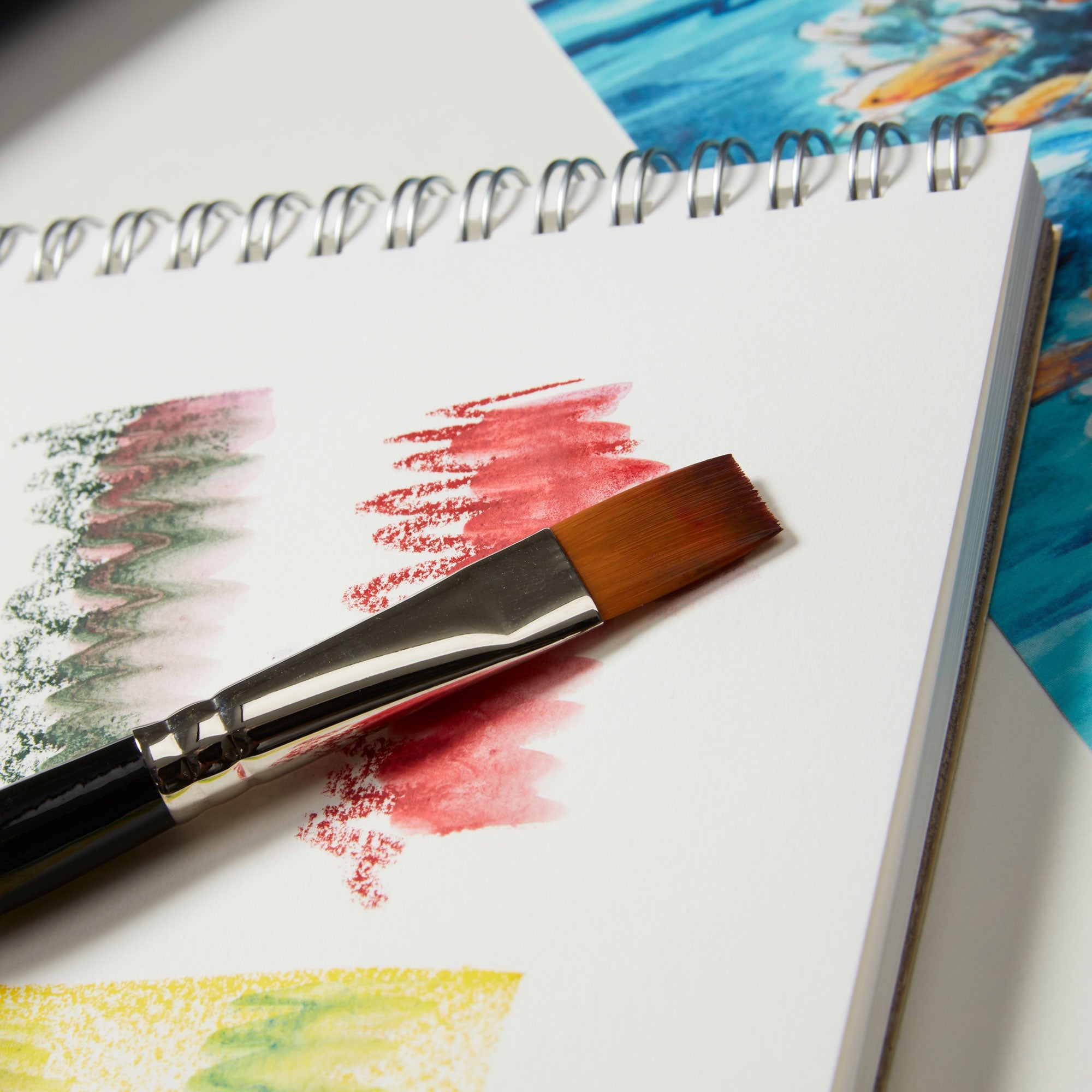 Use like a pencil or soft pastel and with a watercolour brush to turn flat colour and smooth highly pigmented ink washes.