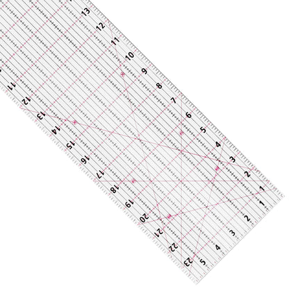 ARTdiscount Quilting Ruler - 6.5" x 24" - Closeup