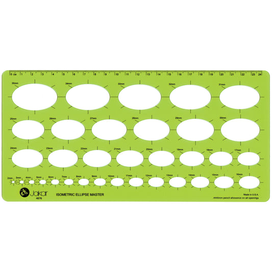 Jakar Isometric Ellipse Master Template