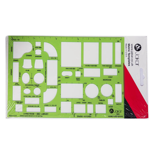 Jakar Home Furnishings Metric Template Scale 1:50
