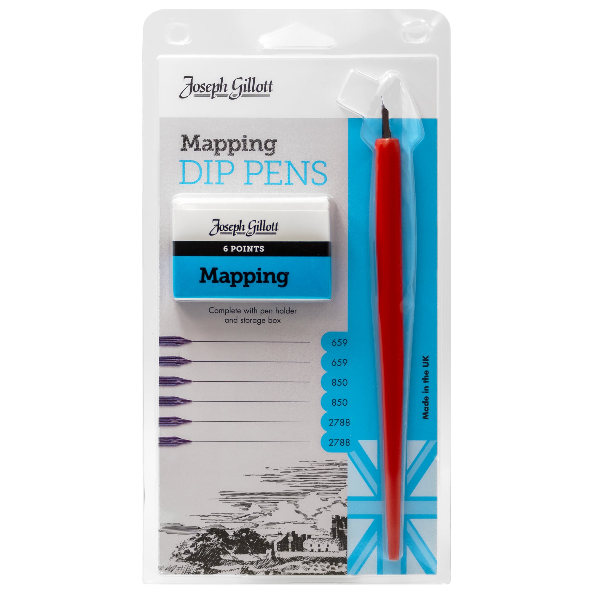 Joseph Gillott Mapping Dip Pens