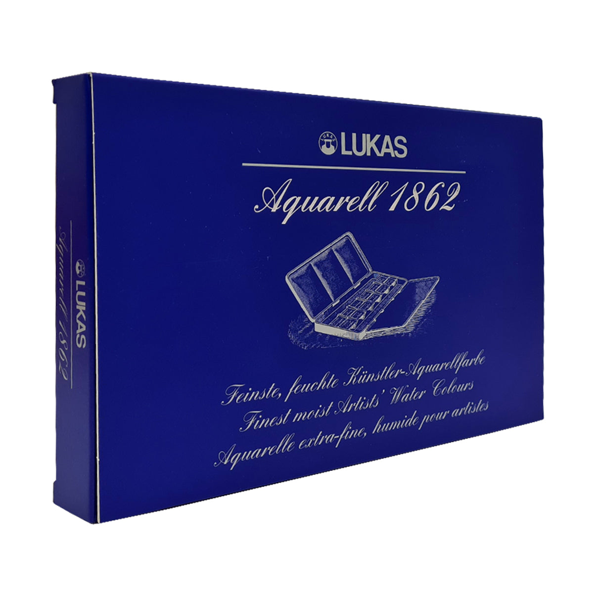 Lukas : 1862 : Watercolour Paint : Half Pan : Metal Tin : Set of 24