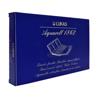 Lukas : 1862 : Watercolour Paint : Half Pan : Metal Tin : Set of 24