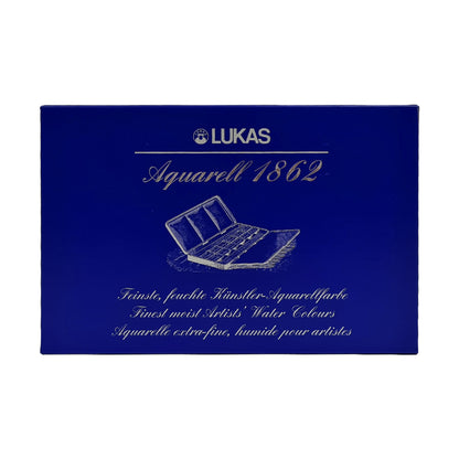 Lukas : 1862 : Watercolour Paint : Half Pan : Metal Tin : Set of 24