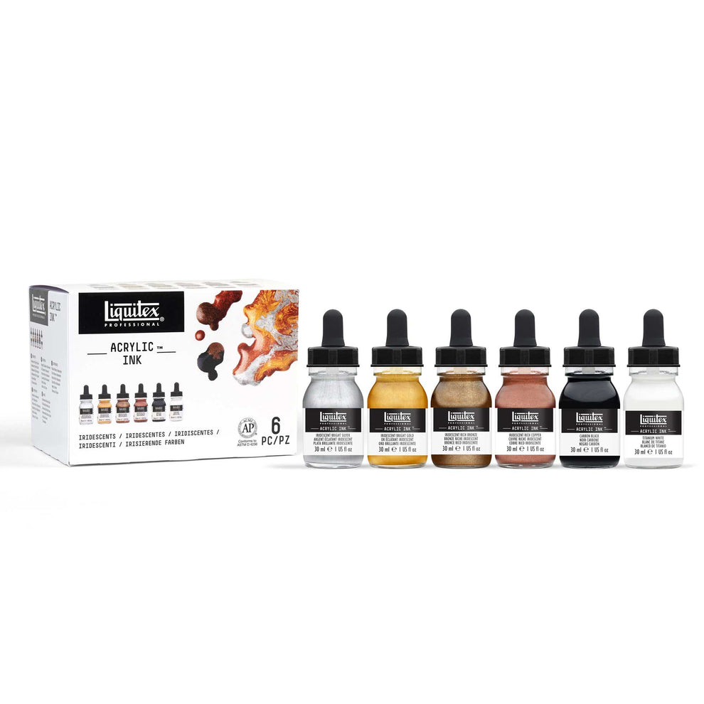 Liquitex Acrylic Ink Set 6 x 30ml - Iridescents – ARTdiscount