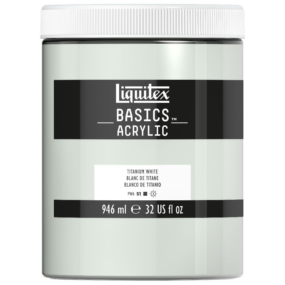 Liquitex : Basics : Acrylic Paint : 946ml : Titanium White