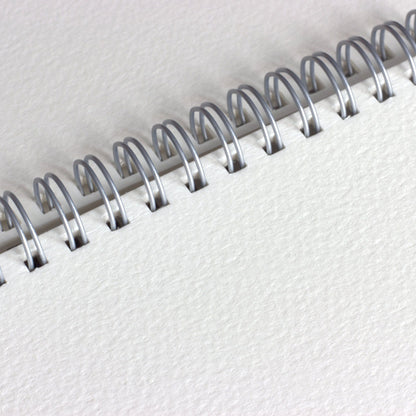 Daler-Rowney Langton Watercolour Spiral Pads (NOT Surface) - Paper and Spirals Closeup