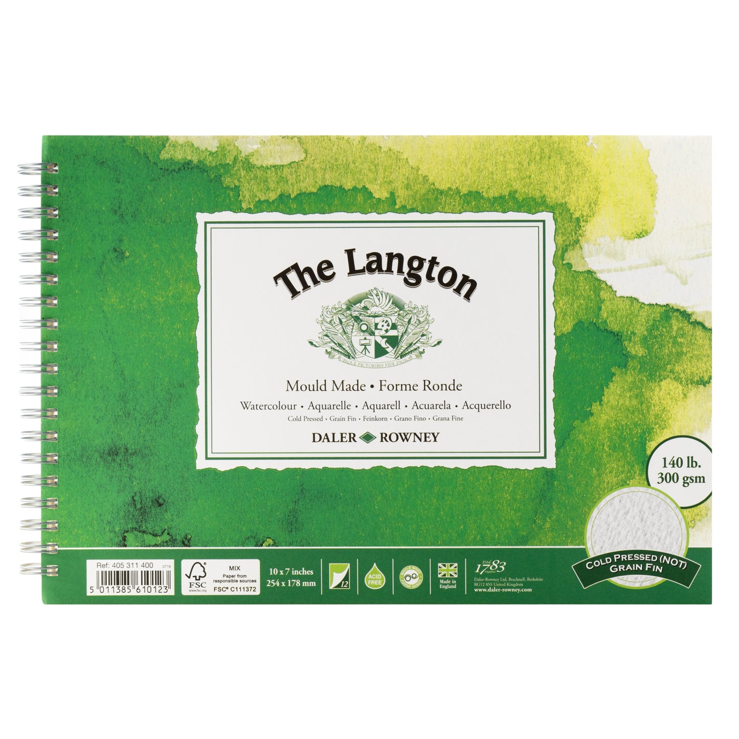 Daler-Rowney Langton Watercolour Spiral Pads (NOT Surface)