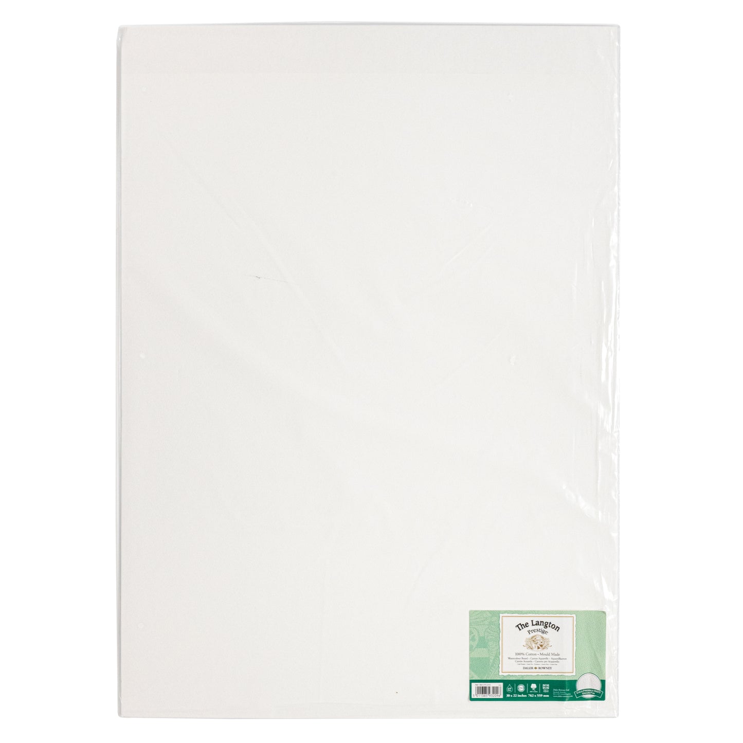 Ex-Display - Daler-Rowney Langton Prestige Watercolour Board - 30"x 22" (76x56cm) - Pack of 2 - Cold-Pressed (NOT) Surface