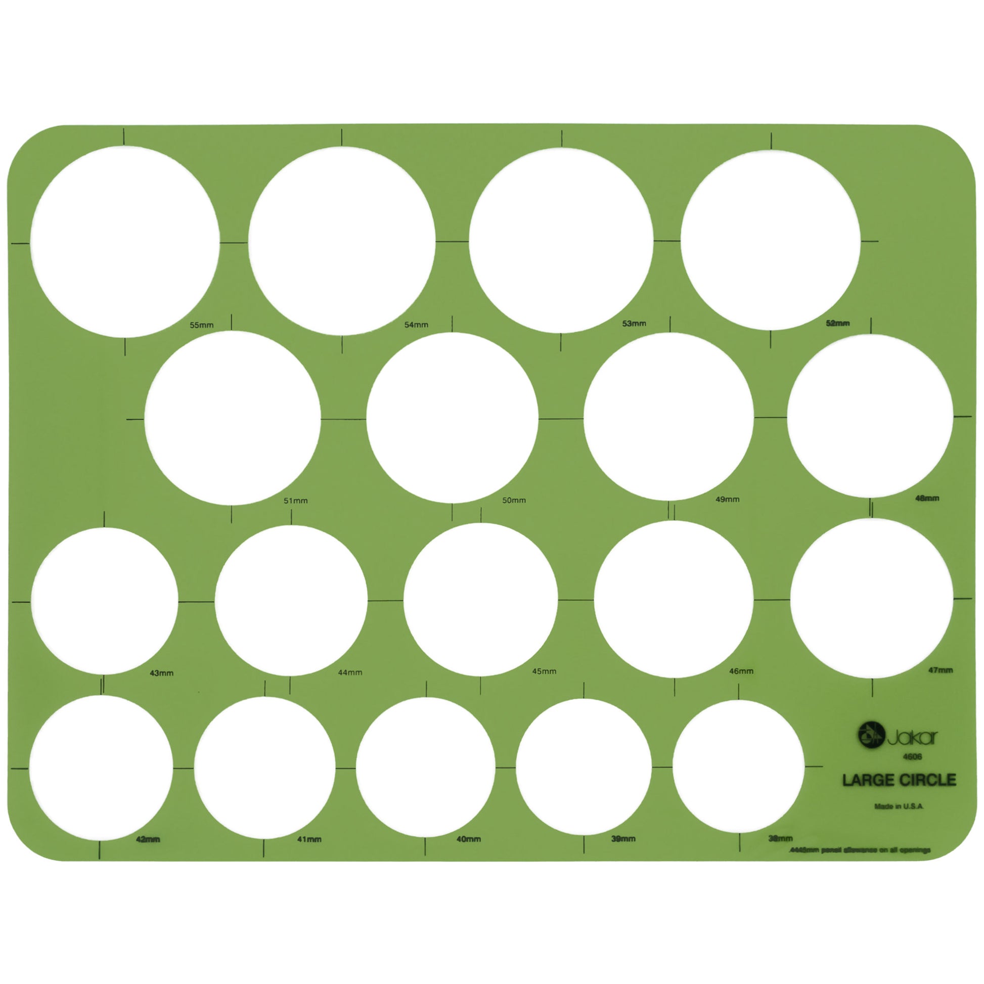 Jakar Metric Large Circle Template (4606)