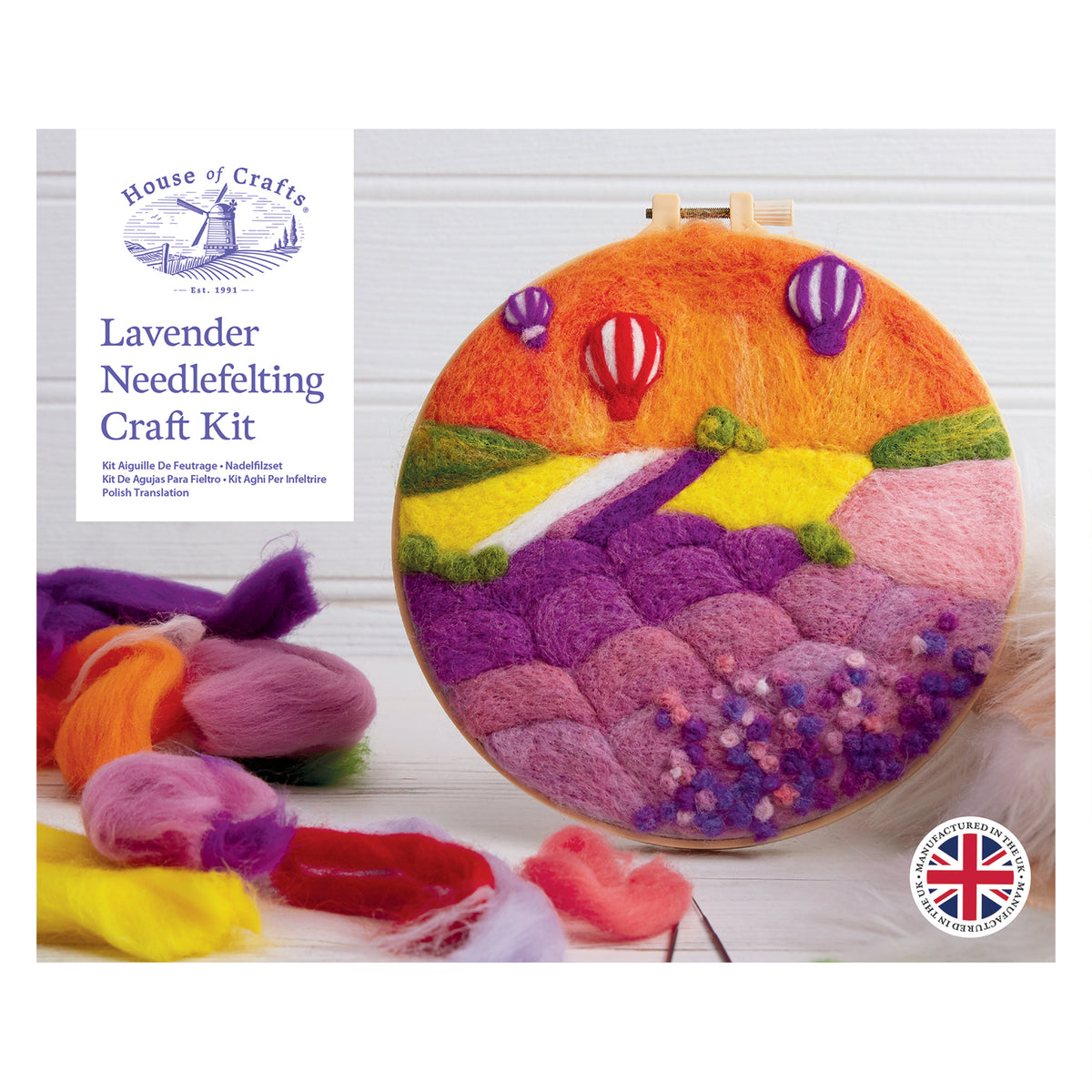 House of Crafts - Lavender Needlefelting Craft Kit
