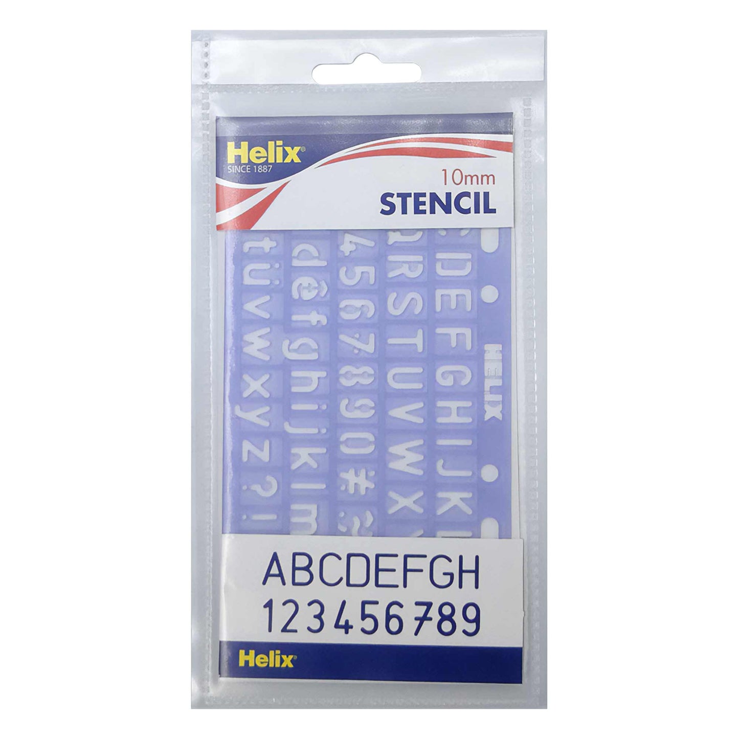 Helix Lettering Stencils - 10mm, Standard
