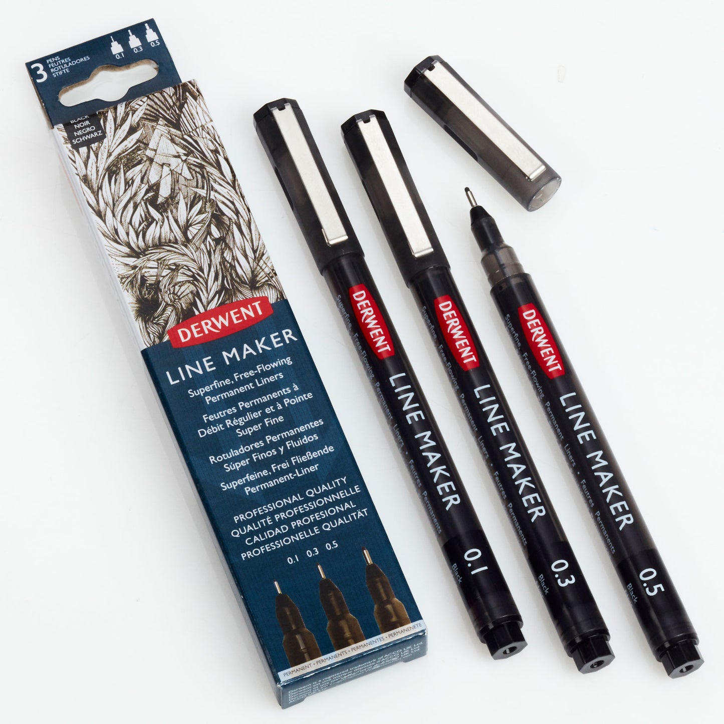 Derwent Line Maker - Set of 3 - Black