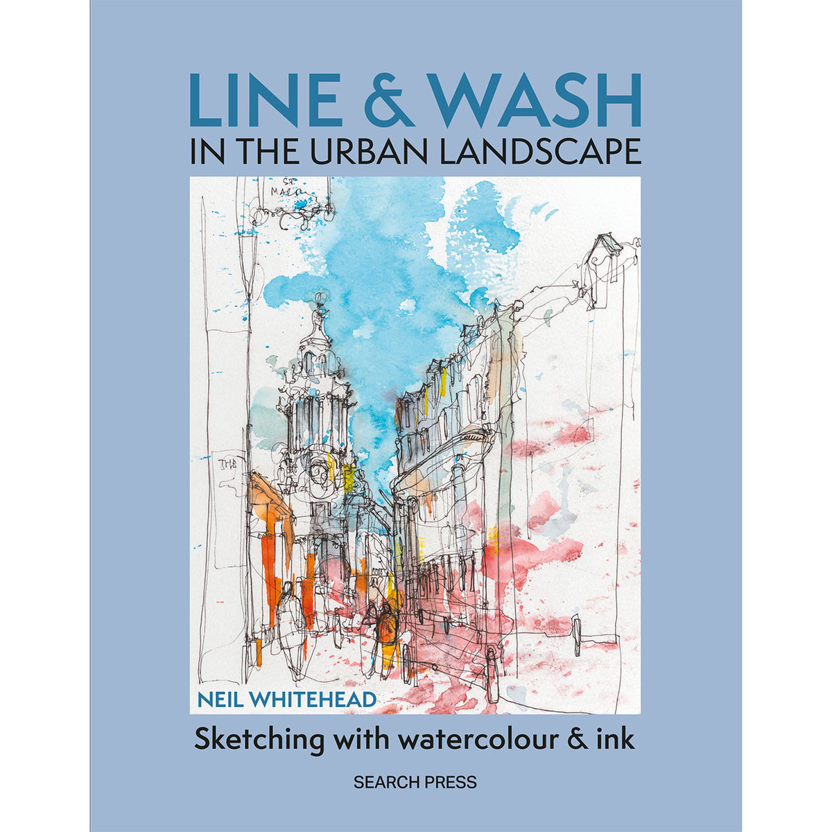 Line &amp; Wash in the Urban Landscape - Book Cover