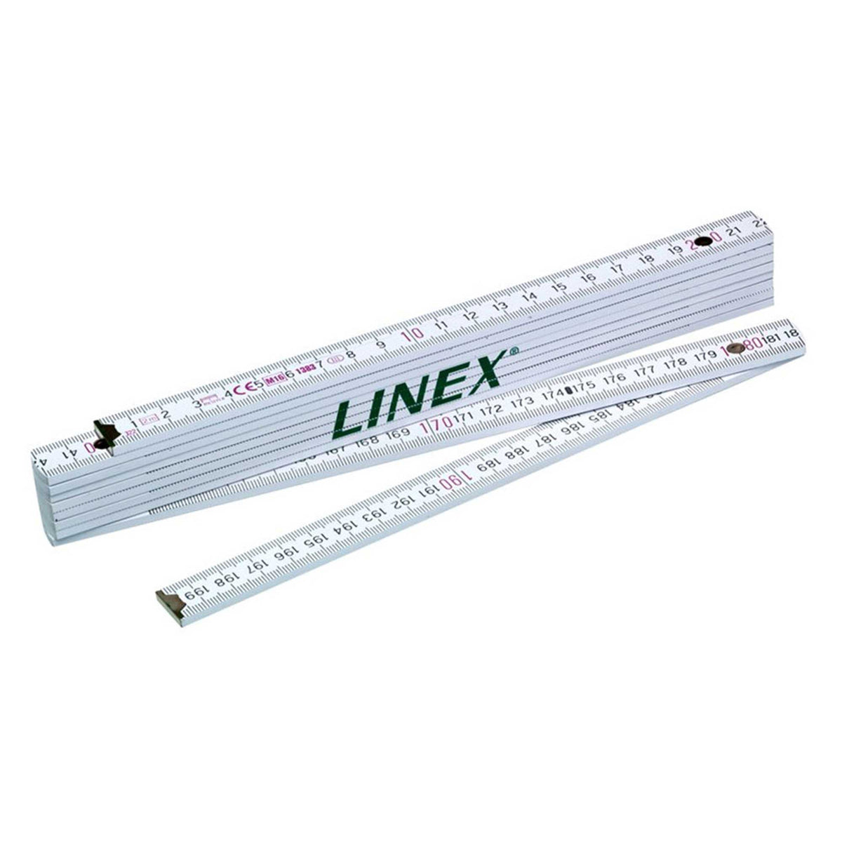 Linex Wooden Folding Ruler - 2m/78&quot;