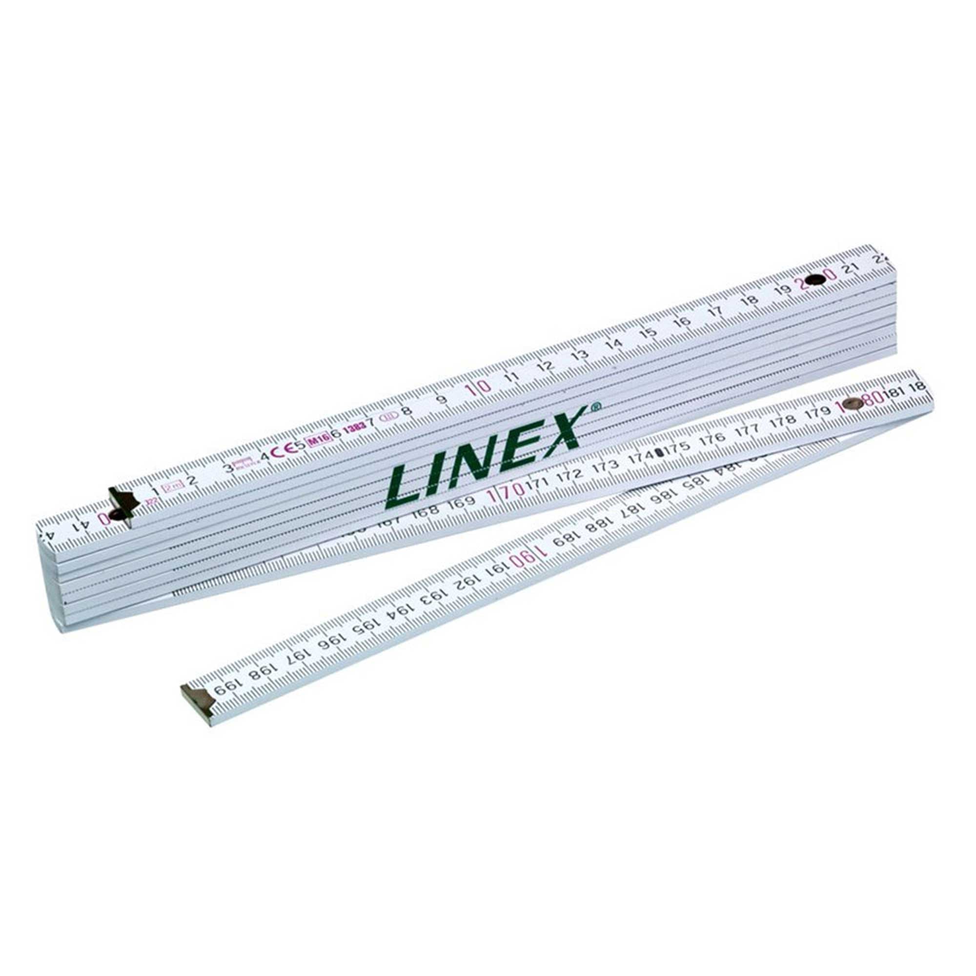 Linex Wooden Folding Ruler - 2m/78"
