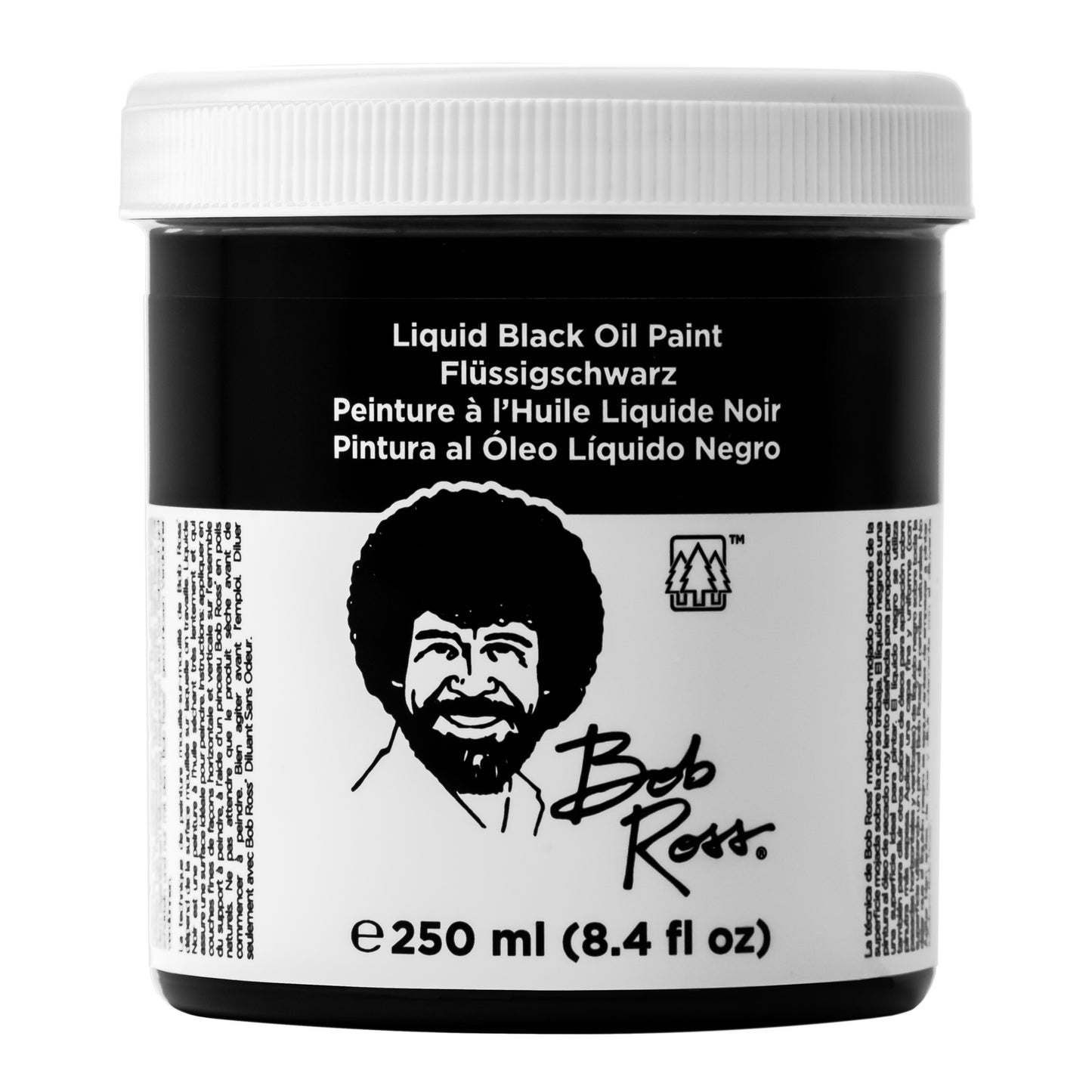 Bob Ross Liquid Base Coats - Liquid Black Oil Paint - 250ml