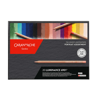Caran d'Ache Luminance 6901 Box of 20 - PORTRAIT ASSORTMENT