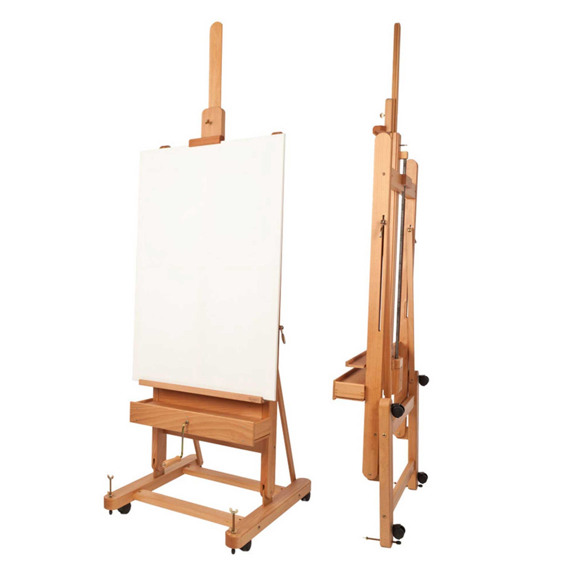 Mabef M05 Studio Easel Extended and Flattened 