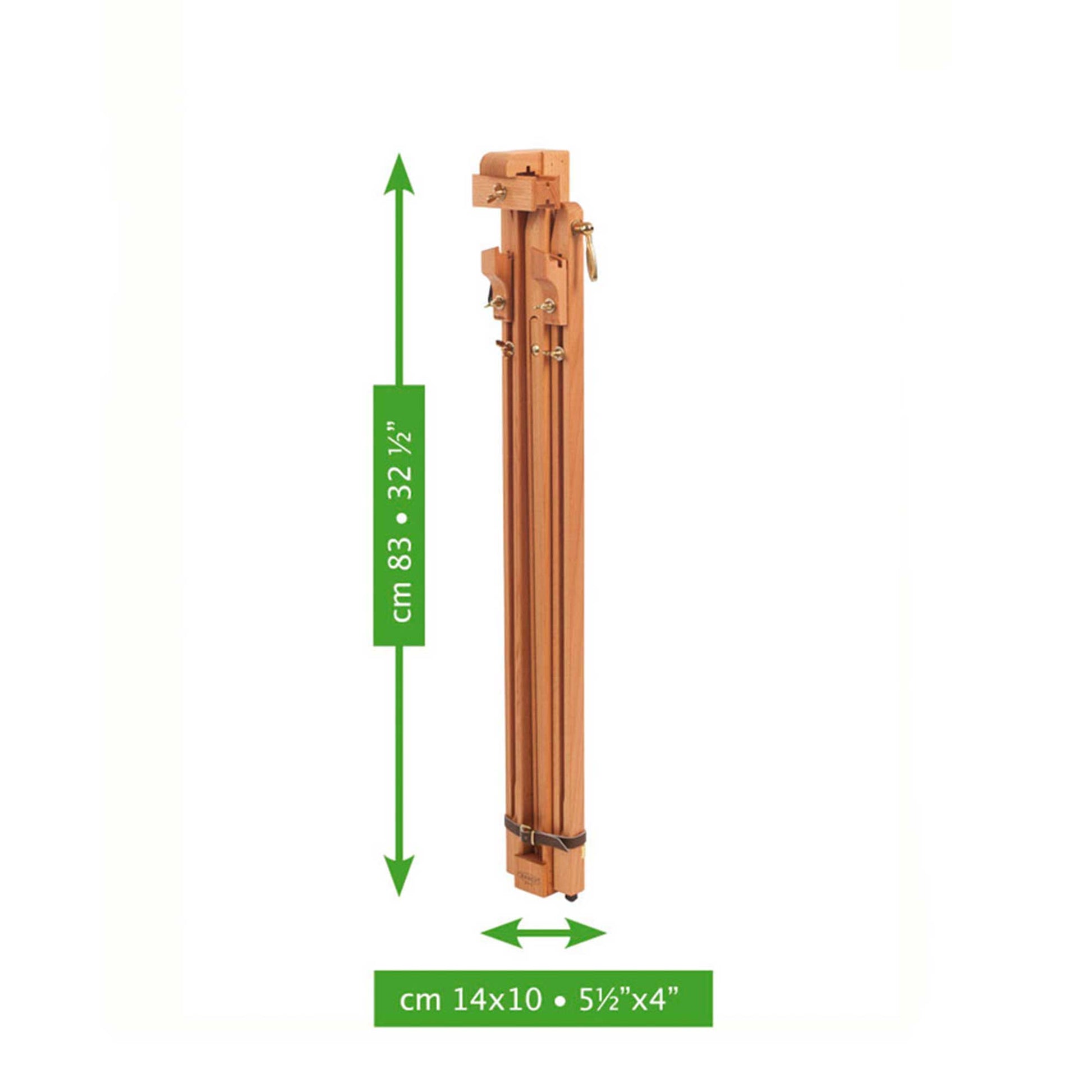 Mabef M29 Wooden Field Easel Folded Up Dimensions