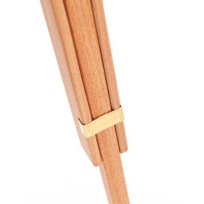 Mabef M29 Wooden Field Easel Leg Closeup