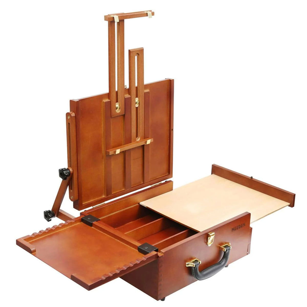 MEEDEN Table Easel Pochade Box - Walnut