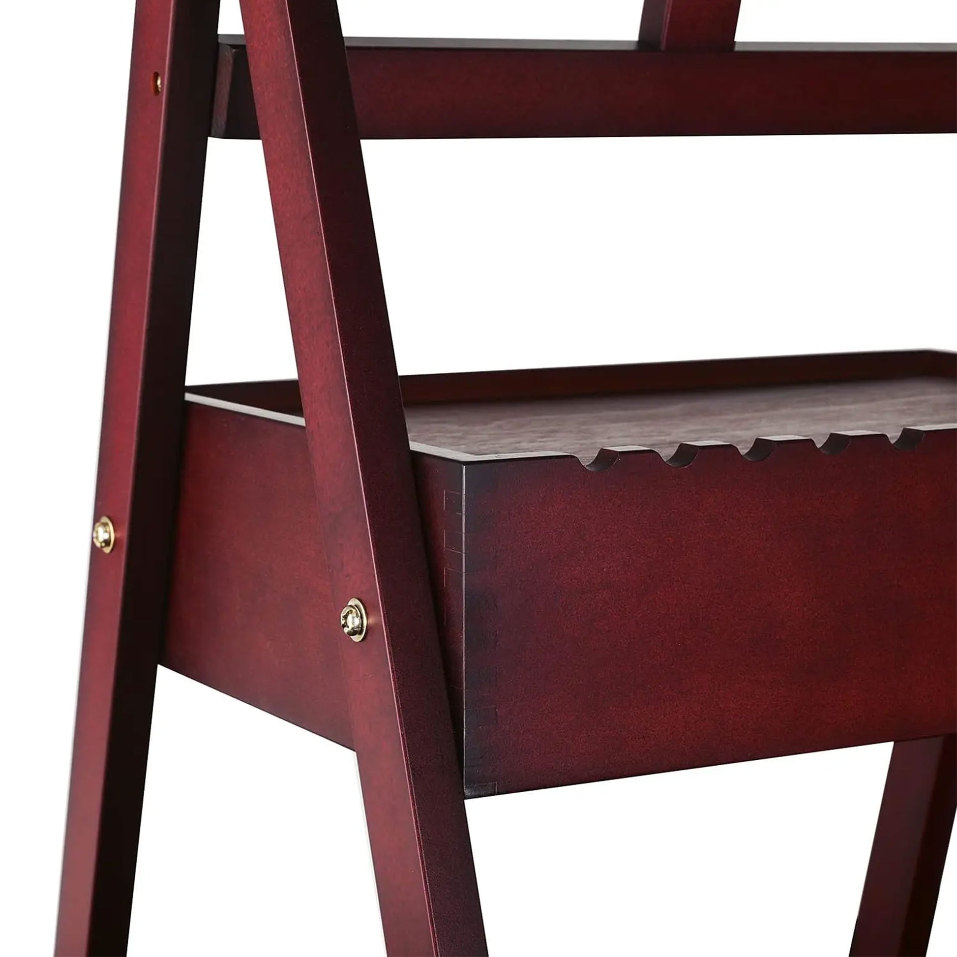 The studio easel has a drawer for storage.