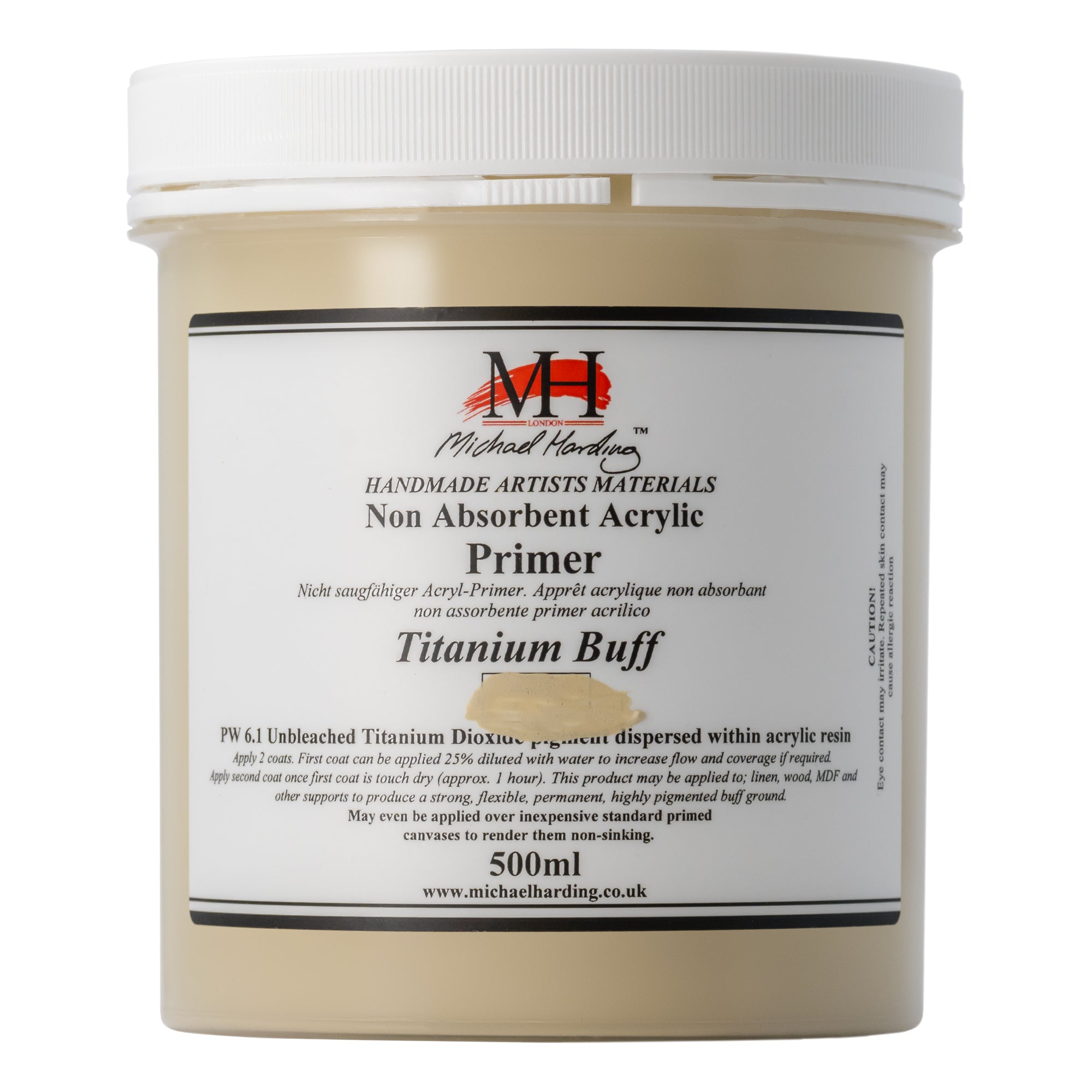 Michael Harding Non-Absorbent Acrylic Primer - Titanium Buff