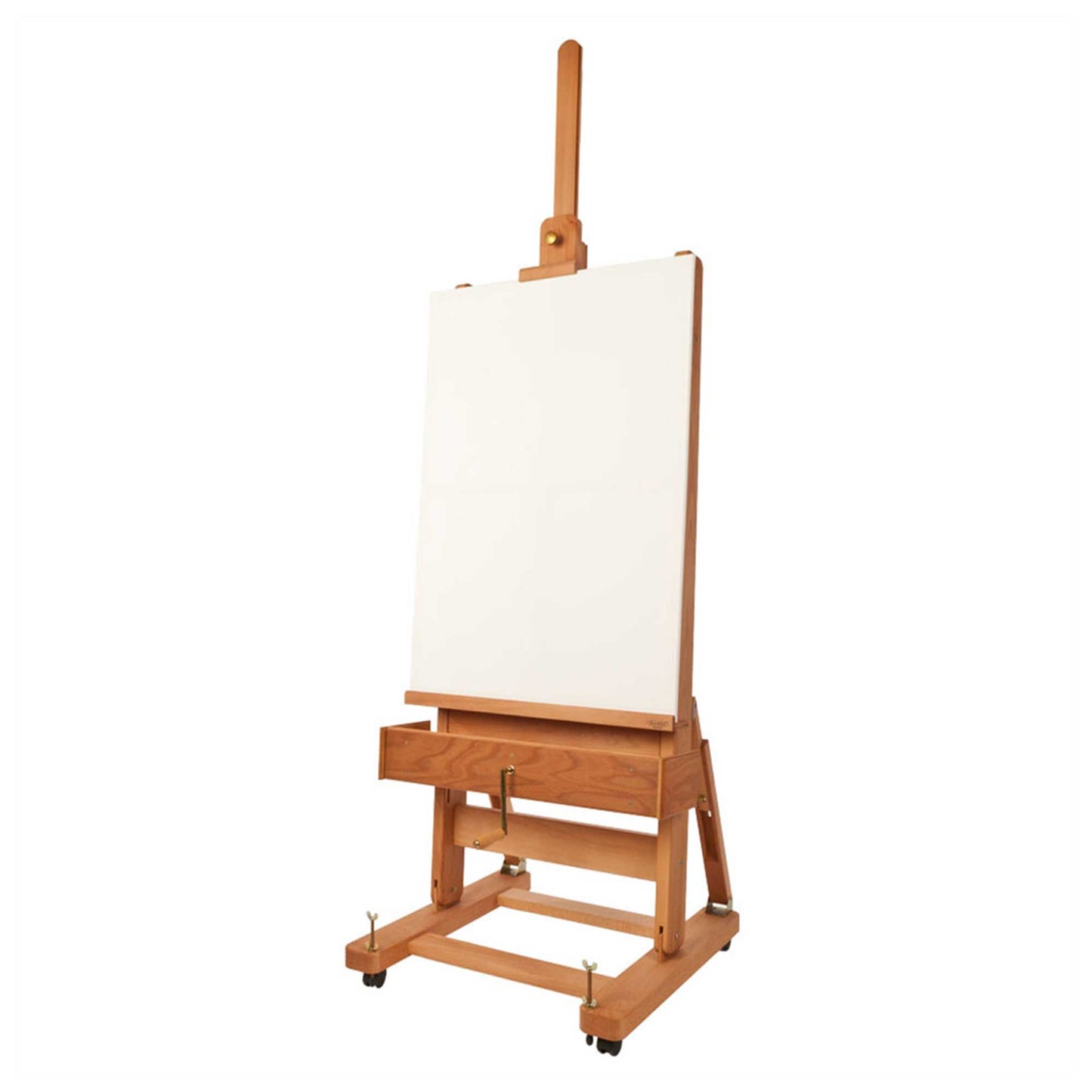 Mabef M04 Master Artist Studio Easel with a canvas (Not Included)