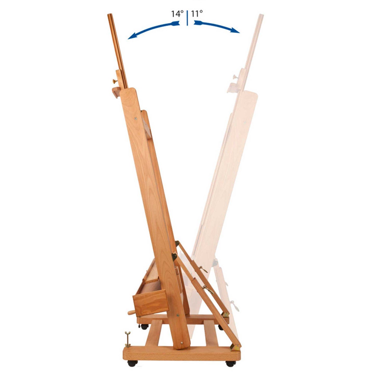 Mabef M04 Master Artist Studio Easel Tilt Dimensions 
