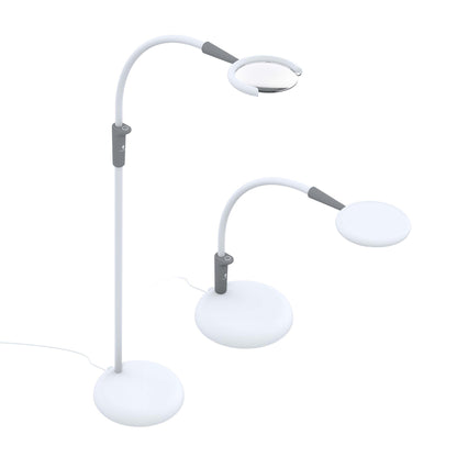 Daylight Company Magnificent Pro – 3-in-1 Magnifying Lamp in floor and table lamp configurations.