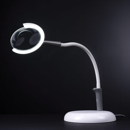 Daylight Company Magnificent Pro – 3-in-1 Magnifying Lamp with flexible neck and adjustable light.
