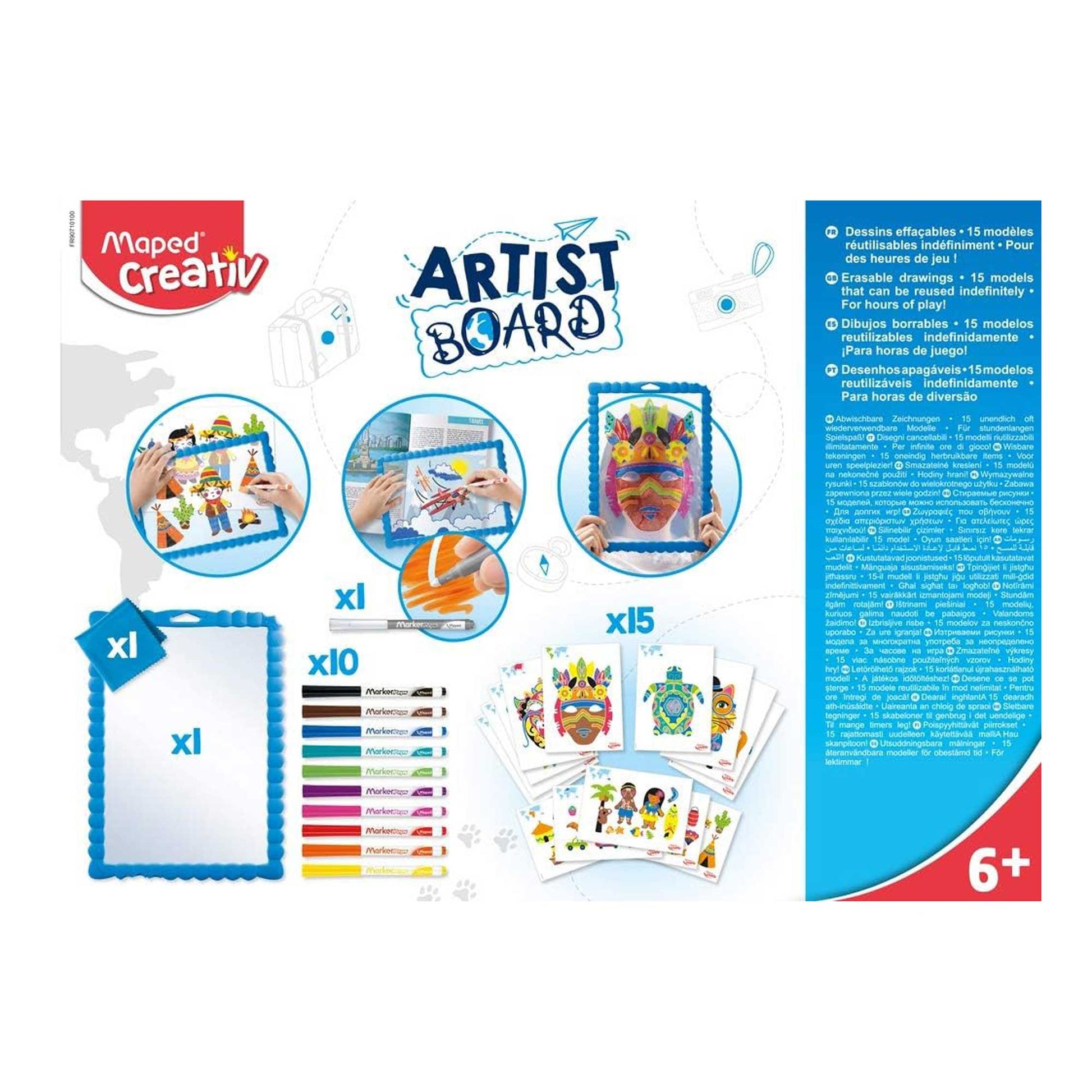  Maped Creativ Transparent Artist Board - Back of the box