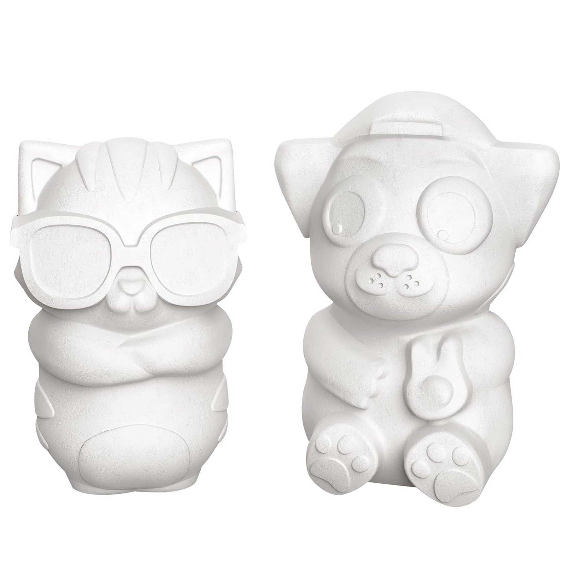 Maped Creativ Plaster Friends - Summer - Plaster characters before being painted