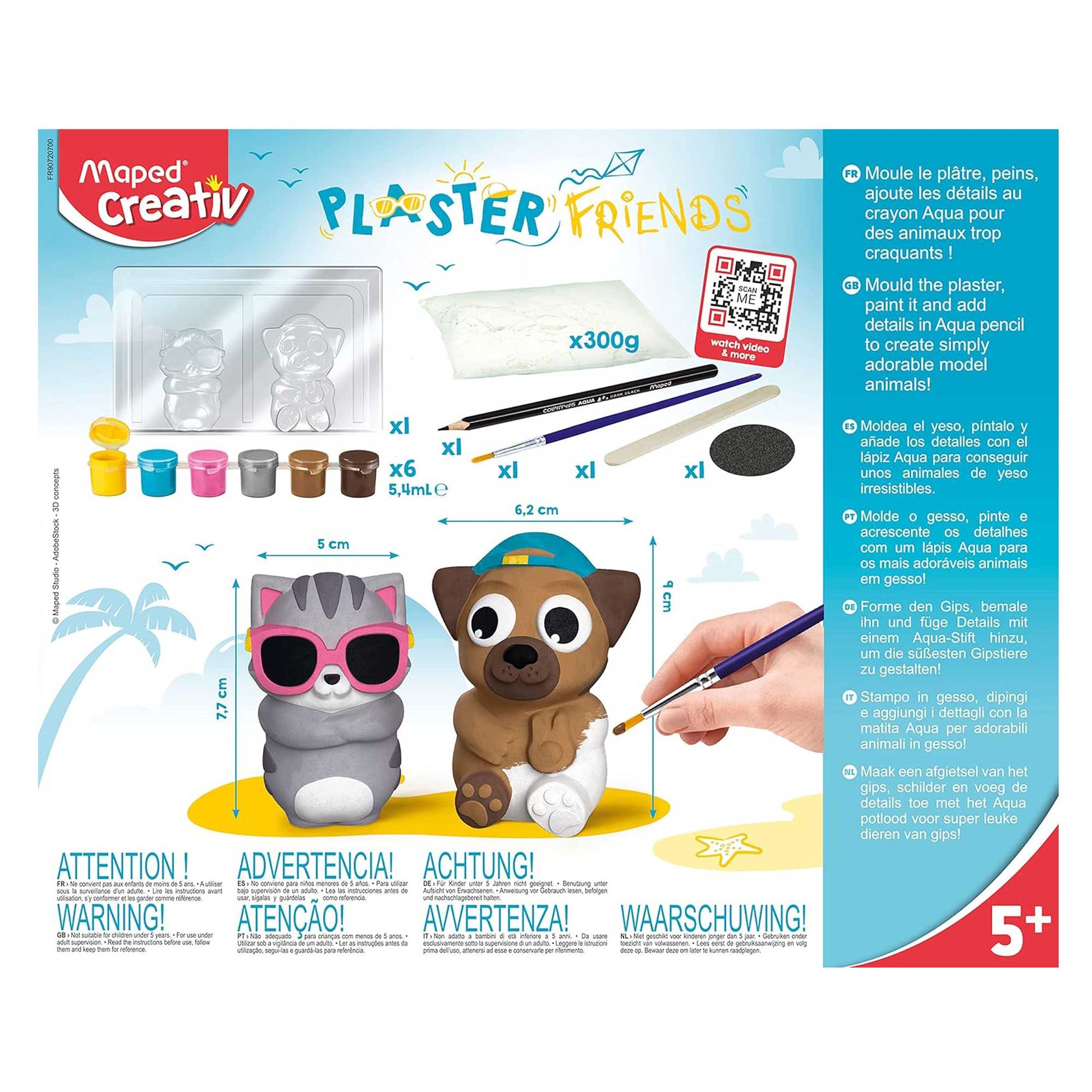 Maped Creativ Plaster Friends - Summer - Front of the box