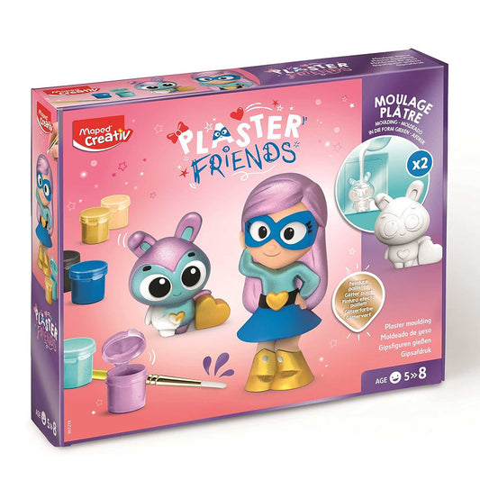 Maped Creativ Plaster Friends - Plaster Characters for Painting - Super Girl