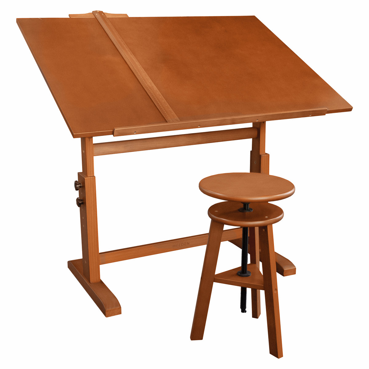 Ex-Display - Slight Scratches - MEEDEN Extra Large Wood Drafting Table &amp; Stool