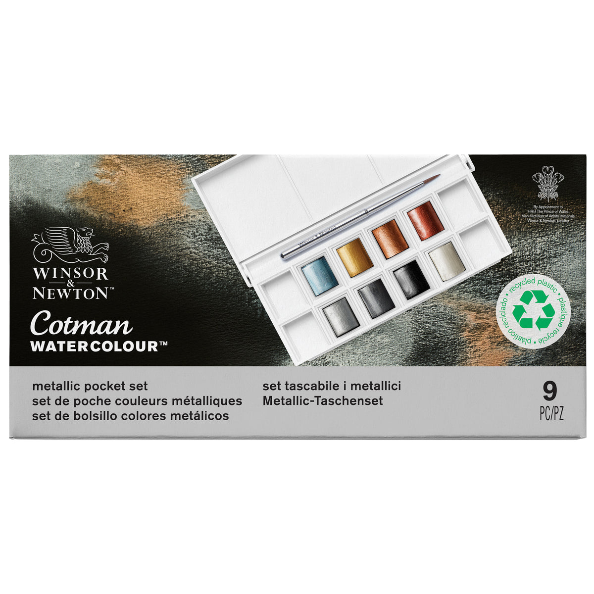 & Cotman Watercolour Pocket Set Set 8 Half Pans