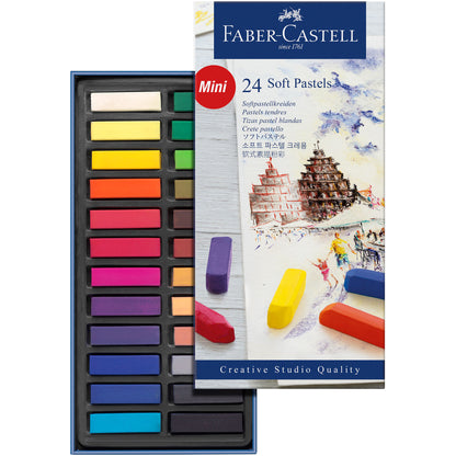 Faber-Castell Mini Soft Pastel Set of 24 - Box Open
