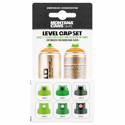Montana Spray Paint Caps Set of 6 - Levels 1-6
