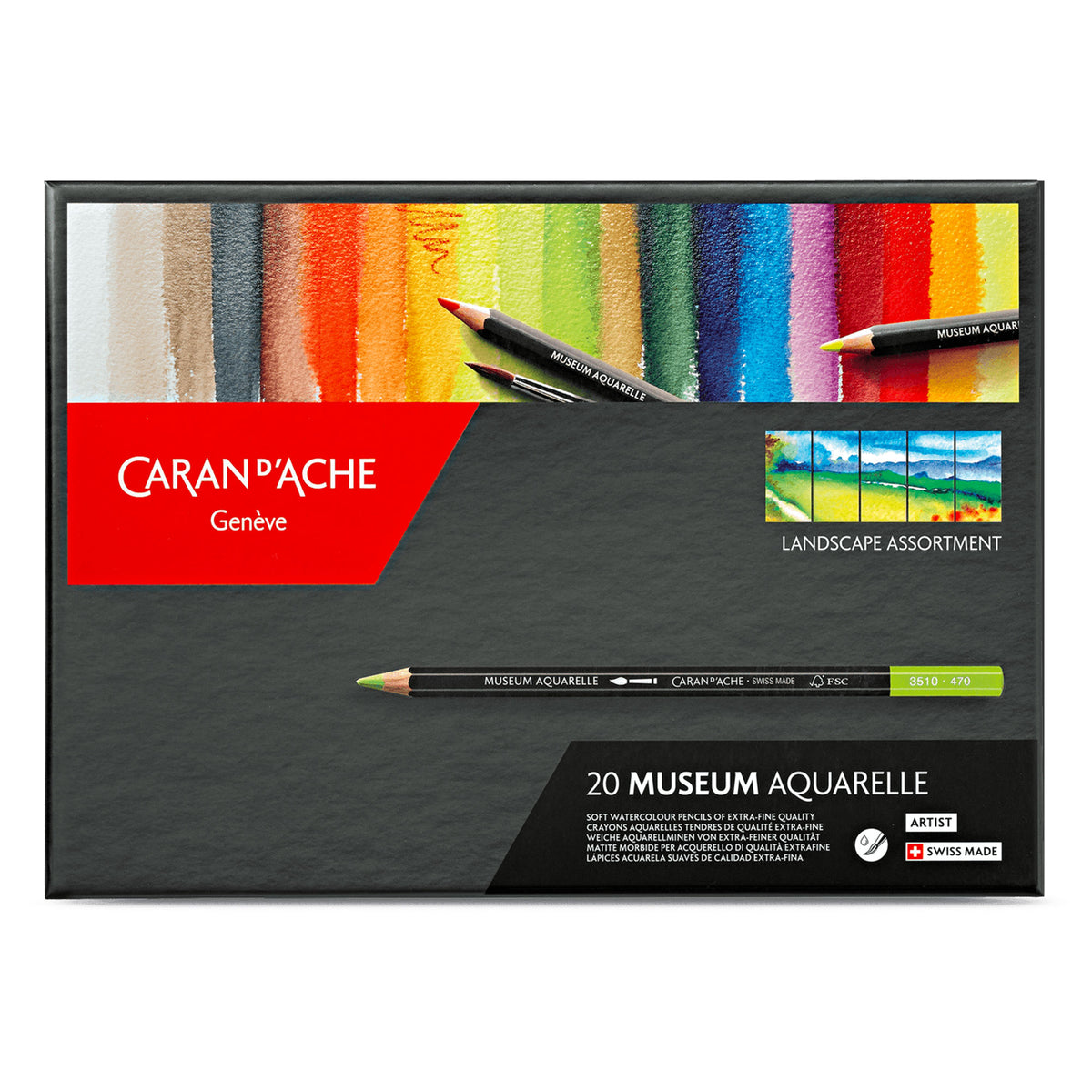 Caran d&#39;Ache Museum Aquarelle Pencils - Set of 20