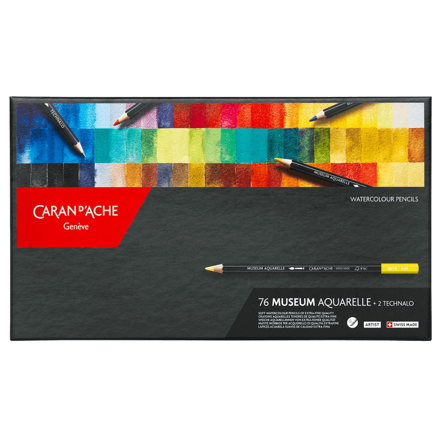 Caran d'Ache Museum Aquarelle Pencils - Set of 76