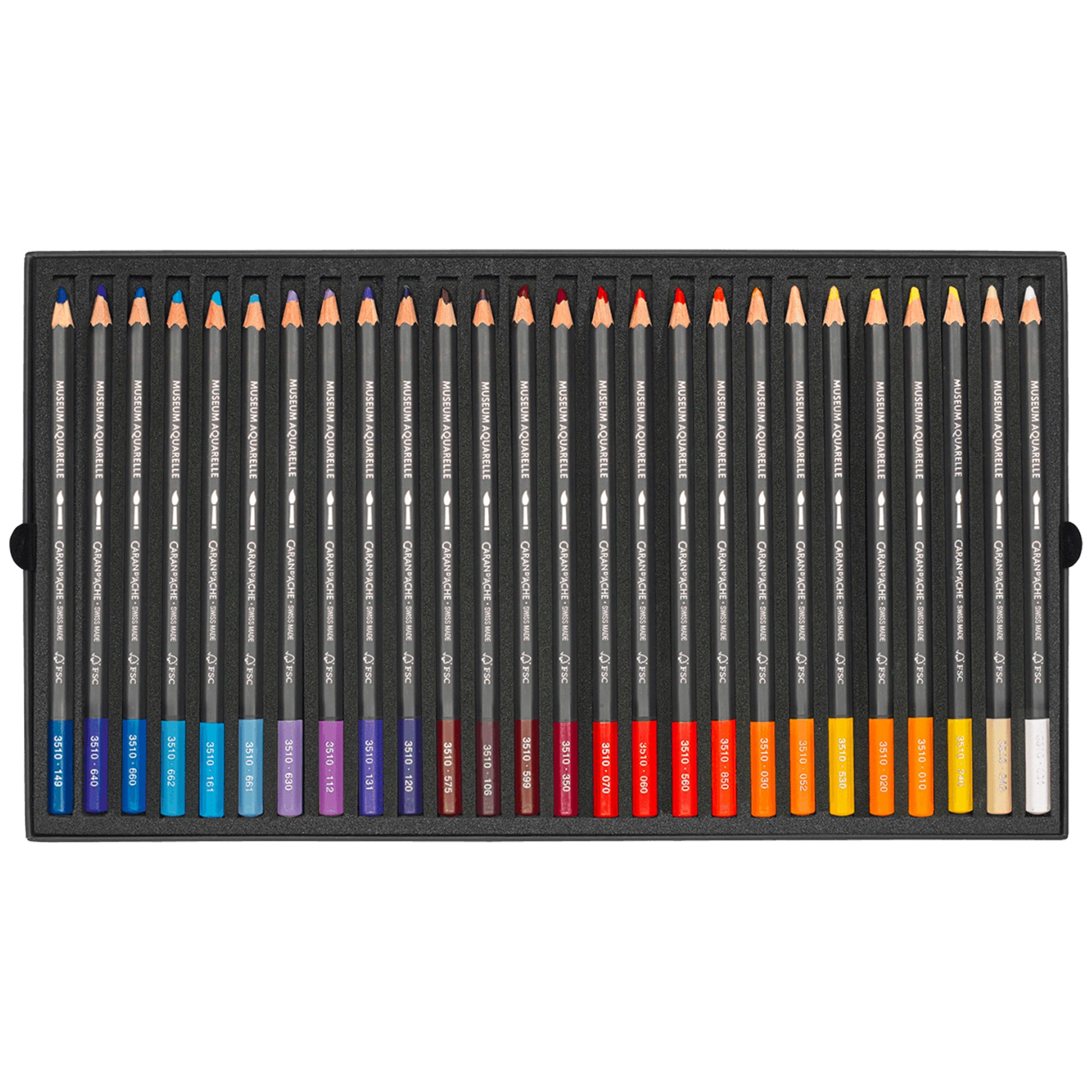 Caran d'Ache Museum Aquarelle Pencils - Set of 76, Layer 2