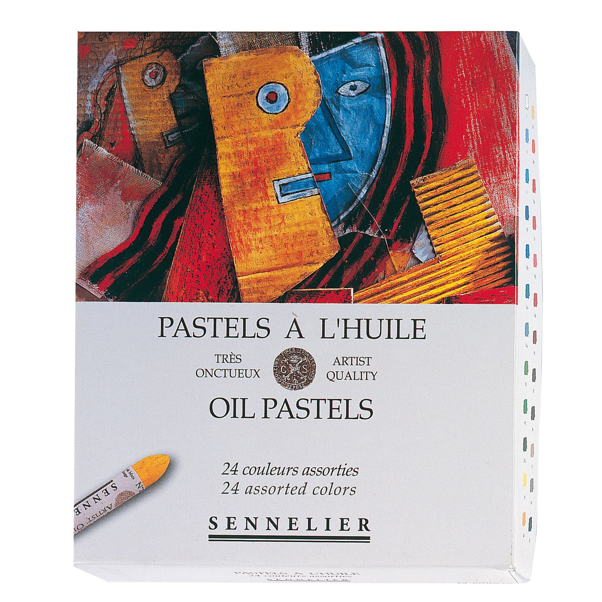 Sennelier Artists Oil Pastels Sets - 24 Assorted Colours