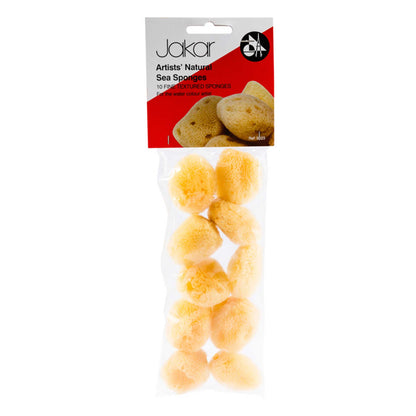 Jakar Artists Natural Sea Sponges - Pack of 10