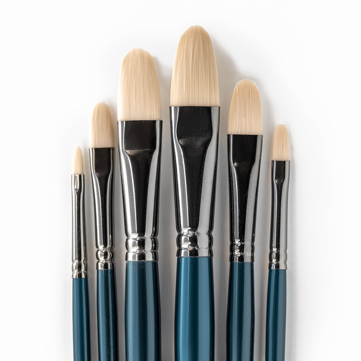 ARTdiscount Pro Oil & Acrylic Filbert Brush Set of 6
