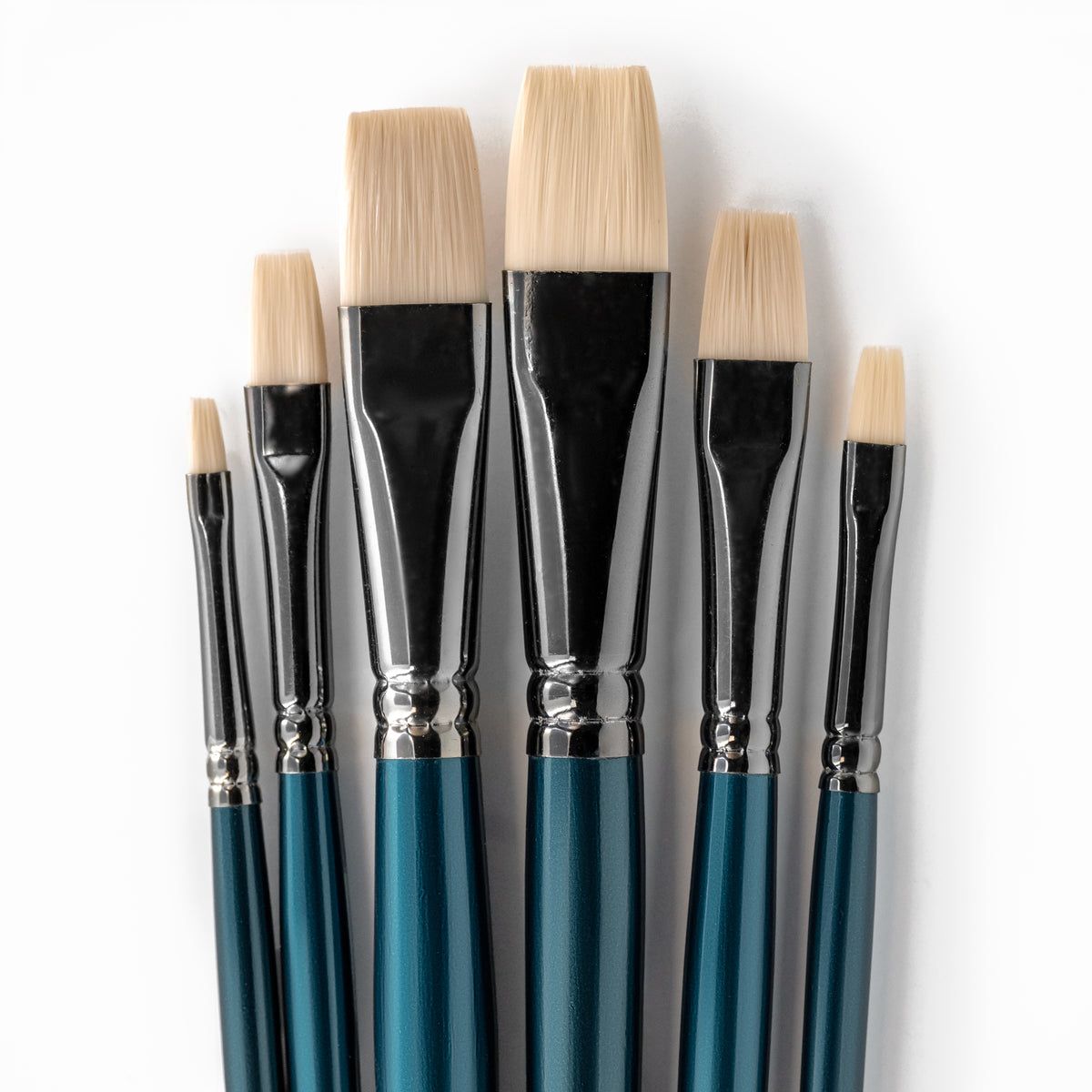 ARTdiscount Pro Oil &amp; Acrylic Flat Brush Set of 6