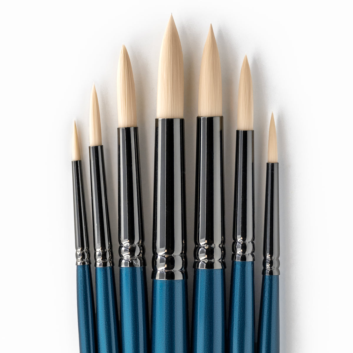 ARTdiscount Pro Oil &amp; Acrylic Round Brush Set of 7